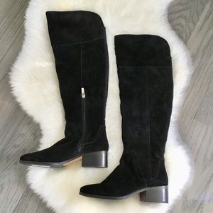Louise et Cie Black suede over the knee ridingboot